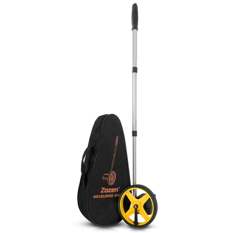 Zozen Measuring Wheel in Feet and Inches, 6-inch Measure Wheel - Telescopic/Mechanical/One Key to Reset/Starting Point Arrow and Cloth Carrying Bag, Measurement Up to 10,000Ft. - Image 1